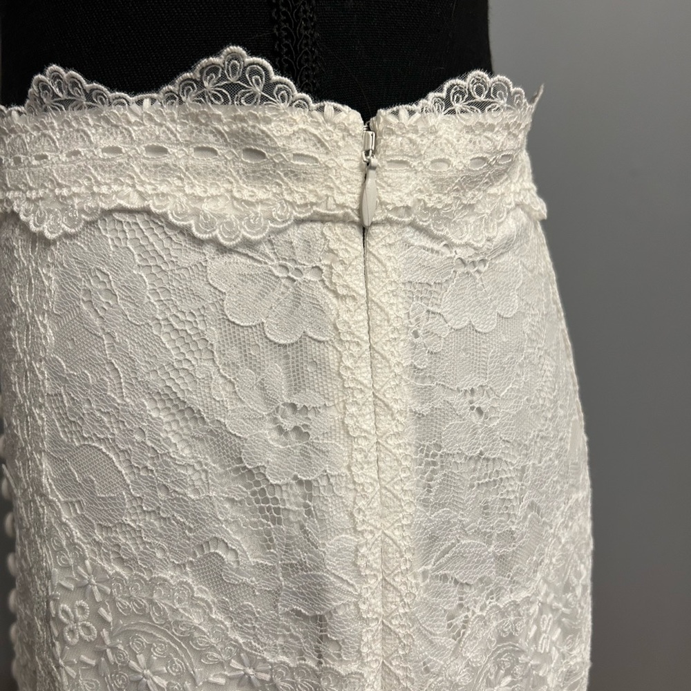 SALONI Skirt & Top in Ivory Lace, size 6 - Picture 13 of 16